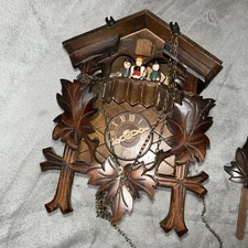 Romance Der Frohliche Wanderer Edelweiss Cuckoo Clock Germany Swiss 2708