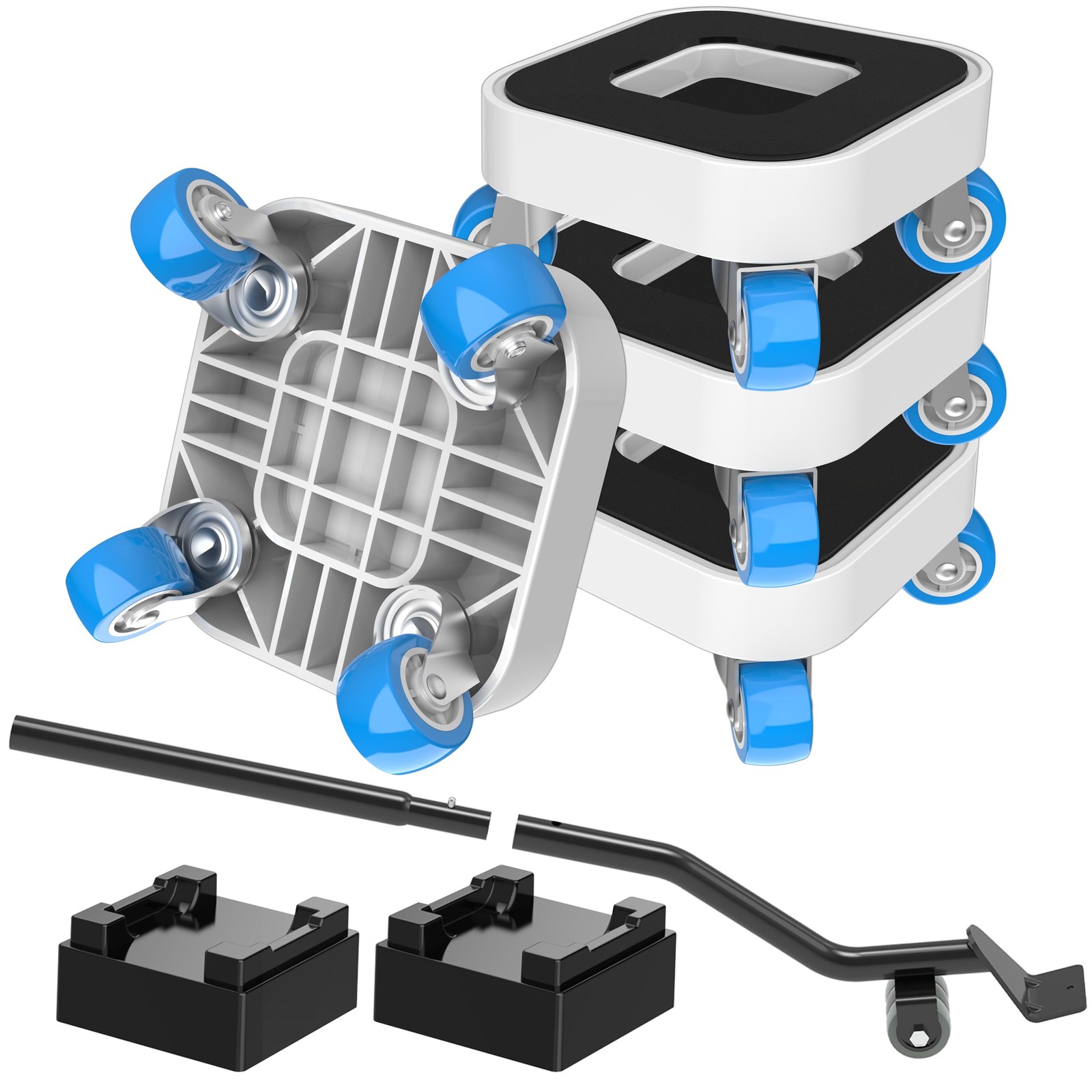 Sollevatore Mobili Set 400kg - Sposta Mobili Pesanti Ruote 360°