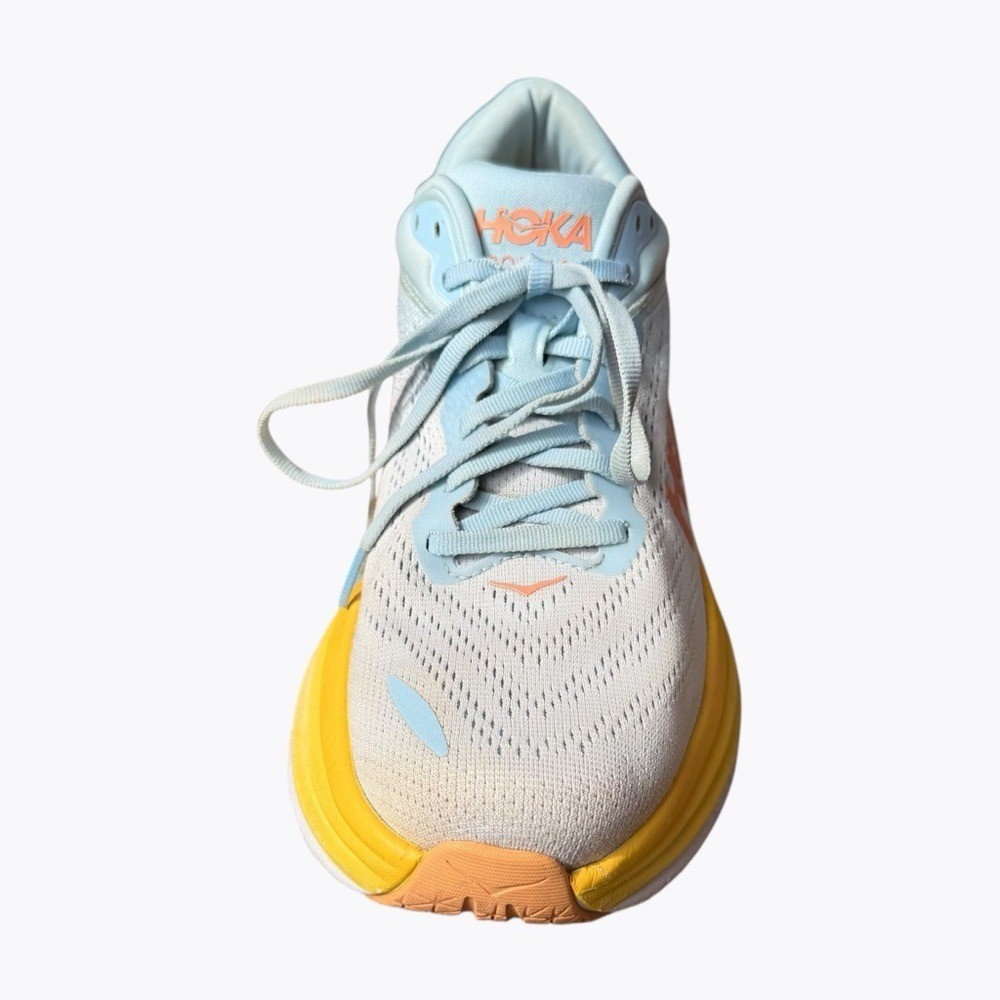 Hoka Bondi 8 Women's Running Sneakers Blue Orange Size 10.5B Max Cushion thumbnail 10