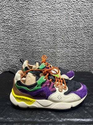 NWOB Flower Mountain Yamano 3 Lace Up Sneakers Multicolor FM63007 Mens Size 8