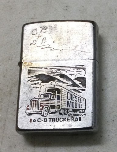 Zippo Standard Lighter 1984 C-B Trucker Used