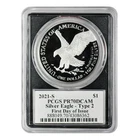 2021-S American Silver Eagle PCGS PR-70 DCAM Type 2 FDOI Emily Damstra
