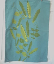 Crate and Barrel English Pea Kitchen Towel 20" x 30" NEW