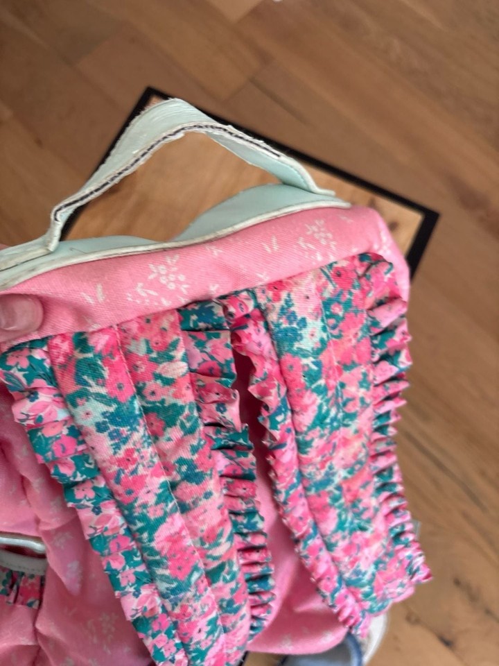 SweetHoney Pink Floral Ruffle Ridley Backpack | eBay