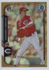 2015 Bowman Chrome Gold Refractor 41/50 Michael Lorenzen #164 02d2