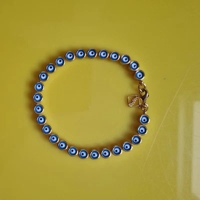 MeMe London Eyes Of Mykonos Bracelet 18k Gold Plated Excellent Condition - Image 1 of 4