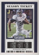 2019 Panini Contenders Draft Picks Season Ticket Matt Breida #68 3l7