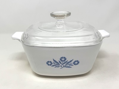 VINTAGE/RARE 1958 Corning Ware Blue Cornflower Pyroceram B-27 With Lid A70