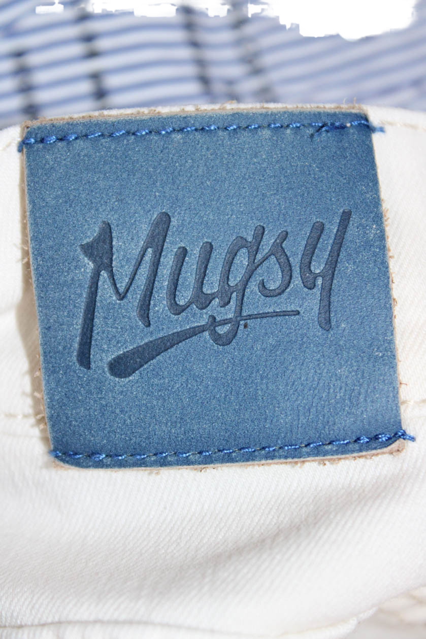 Mugsy Mens Classic White Solid Button Closure Pan… - image 6