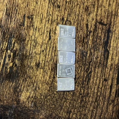 Lot Of 5 .999 Silver Valcambi Bar 1 Gram