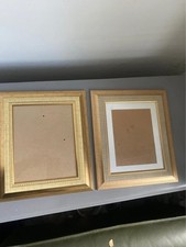 Vintage Gold Photo Frames Set of 2 Large Decorative Square Frames Gallery Style