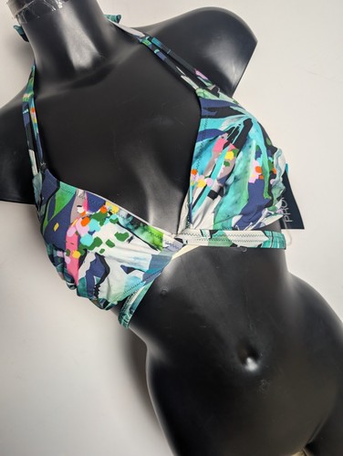 Profile by Gottex Multicoloured Tie Up Bikini Swim Top UK 10 - Picture 3 of 10