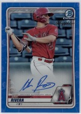 2020 Erik Rivera Bowman Chrome Sapphire   Auto  RC     #BSPA-ERI (21C596)