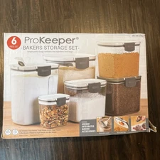 Prepworks ProKeeper Bakers Storage 5 PcSet (missing 1 Large) Airtight Containers