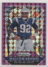 2015 Panini Prizm Rookies Violet Mosaic Prizm 15/50 Malcom Brown #263 1z6