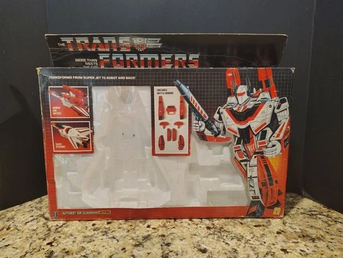 Jetfire G1 1985 TRANSFORMERS Vintage Original Hasbro Takara BOX ONLY w Insert
