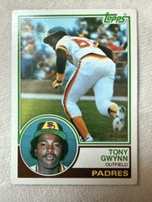 Topps 1983 Topps Tony Gwynn San Diego Padres #482 Rookie Card. rookie card picture