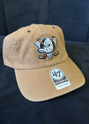 #ad #ad Anaheim Mighty Ducks Carhartt ‘47 Brand Clean Up Adjustable Dad Hat New Rare $145.99