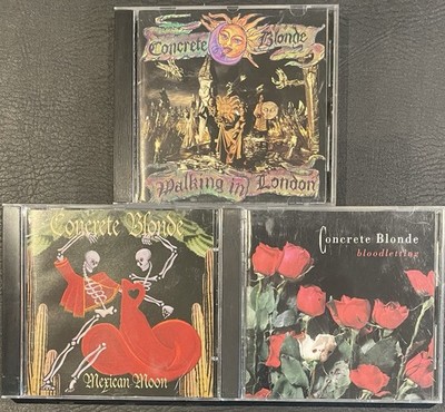 (3) CD LOT CONCRETE BLONDE-BLOODLETTING-MEXICAN MOON-WALKING IN LONDON