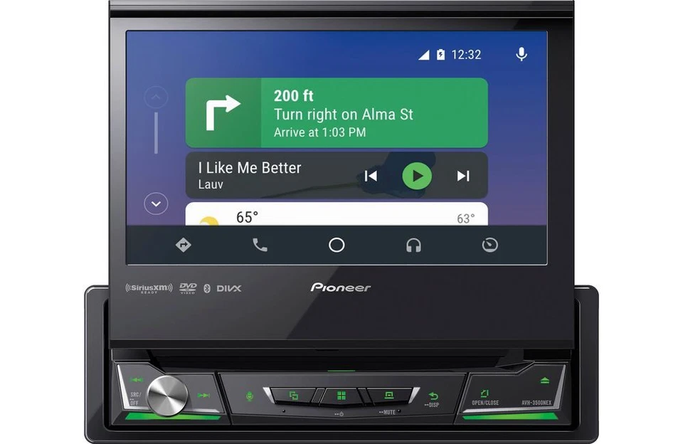 Pioneer AVH-3500NEX Single DIN Bluetooth Flip-out 7" DVD/CD Car Stereo Receiver - Image 3 of 3