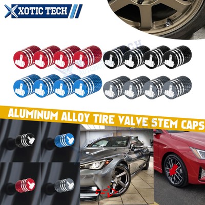 Middle Finger Car Rim Car Tire Tyre Wheel Air Port Dust Cover Ventil Rim Valve Stem Caps ...