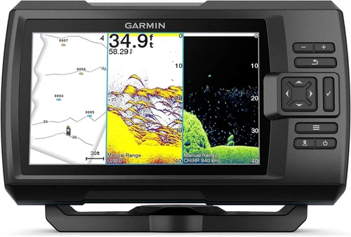 Garmin Striker Vivid 7Cv, Easy-To-Use 7-Inch Color Fishfinder and Sonar Transduc