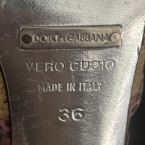 Authentic Dolce & Gabbana silver high heel sandal shoes leather Size 36 Italy - Picture 13 of 18