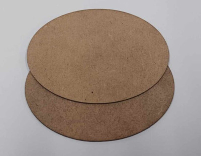 100 mm x 80 mm ovale Sockel (2 im Pack) Bolt Action etc. 2mm MDF