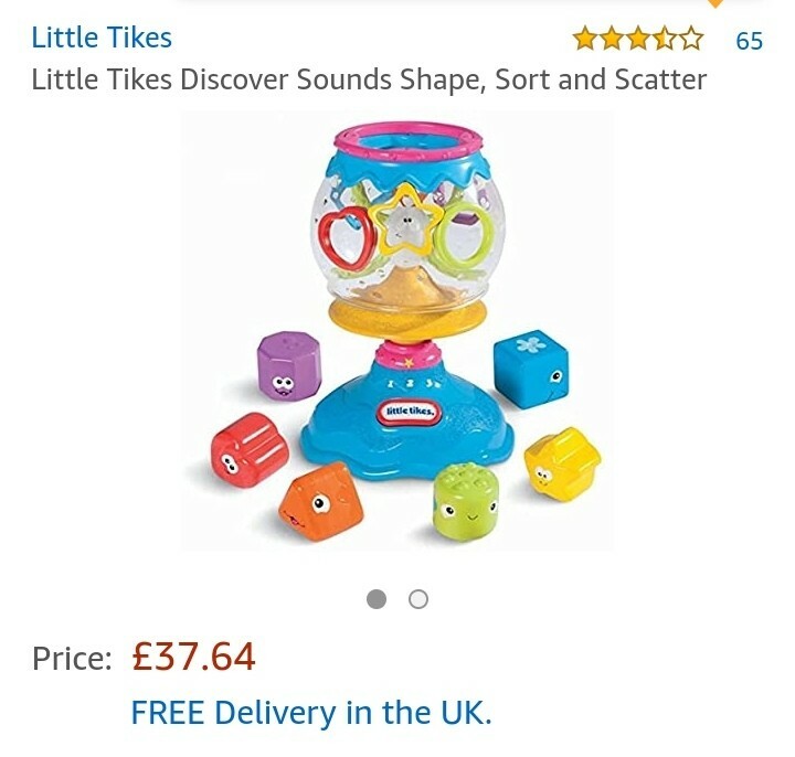 little tikes discover sounds shape sort and scatter