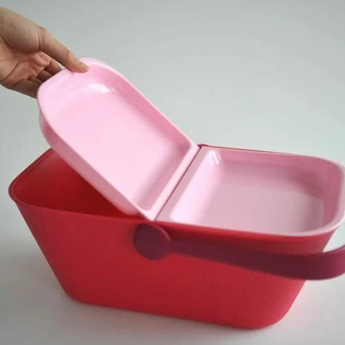 Cestino da Viaggio per Animali Domestici ALESSI AMMI27 PO PetNic Rosa - Picnic, fotografia 4 di 8