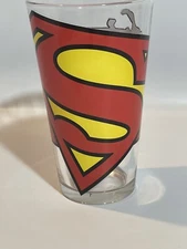 DC Comics Superman 16oz Drinking Glass 2014 ICUP Inc. Collectors Glass Cup