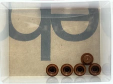 LEGO Parts - Reddish Brown Plate, Round 1 x 1 - No 4073 - QTY 5