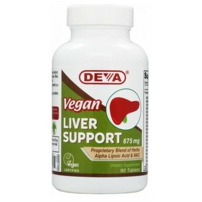 Vegan Liver Support 675 MG 90 TABS By Deva Vegan Vitamins