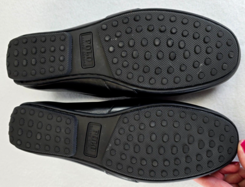 Polo Ralph Lauren Herren 13D Reynold Echtleder Halbschuh Schuhe Schwarz NEU - Bild 8 von 17