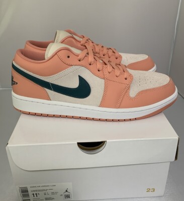 Nike Air JORDAN 1 Low LIGHT MADDER ROOT Teal 10M 11.5W | eBay