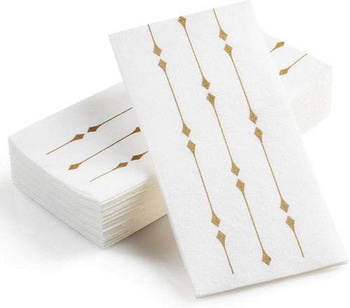 Bloomingoods Disposable Hand Towels & Decorative Bathroom Napkins | Soft and Abs - Picture 10 of 12