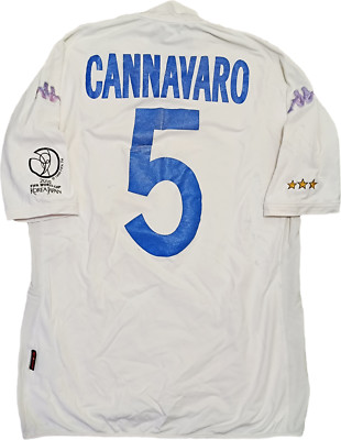 match worn jersey Italy CANNAVARO World Cup 2002 L Japan Korea Kappa
