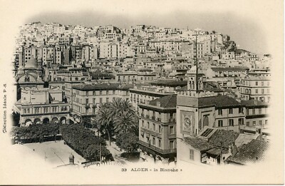 Carte Postale Ancienne – Alger – Départ Du Courrier – Noir Et Blanc – 1900