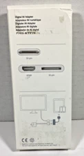 Genuine Apple Digital AV Adapter MD098ZM/A 30 Pin-White/New Open Box