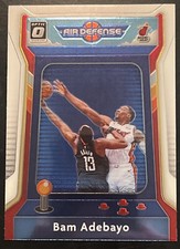 BAM ADEBAYO AIR DEFENSE INSERT OPTIC 2020-21 Donruss Optic Rare #2 Miami Heat