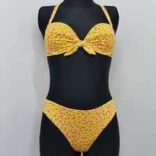 Ex Boux Avenue Yellow Mix Havana Underwired Padded  Bikini Top or Bottoms  (V29)