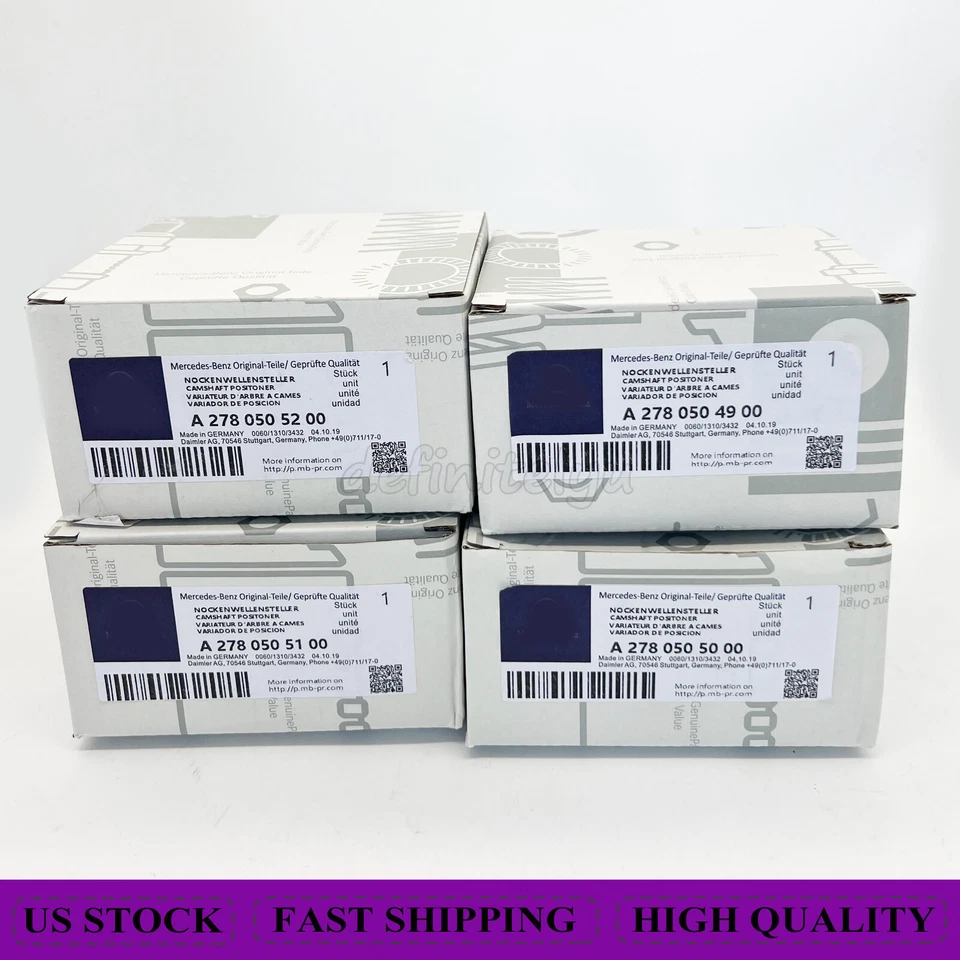 OEM 4PCS Camshaft Adjuster for Mercedes Benz E550 E63 ML550 S550 M278 Engine Foto 3 de 4