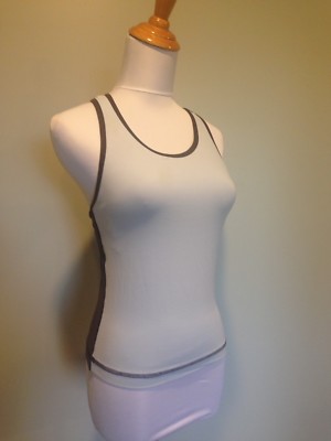 City Tech Women's Swiftly Tech Racerback Tank Cycling Baby Blue Brown Medium M