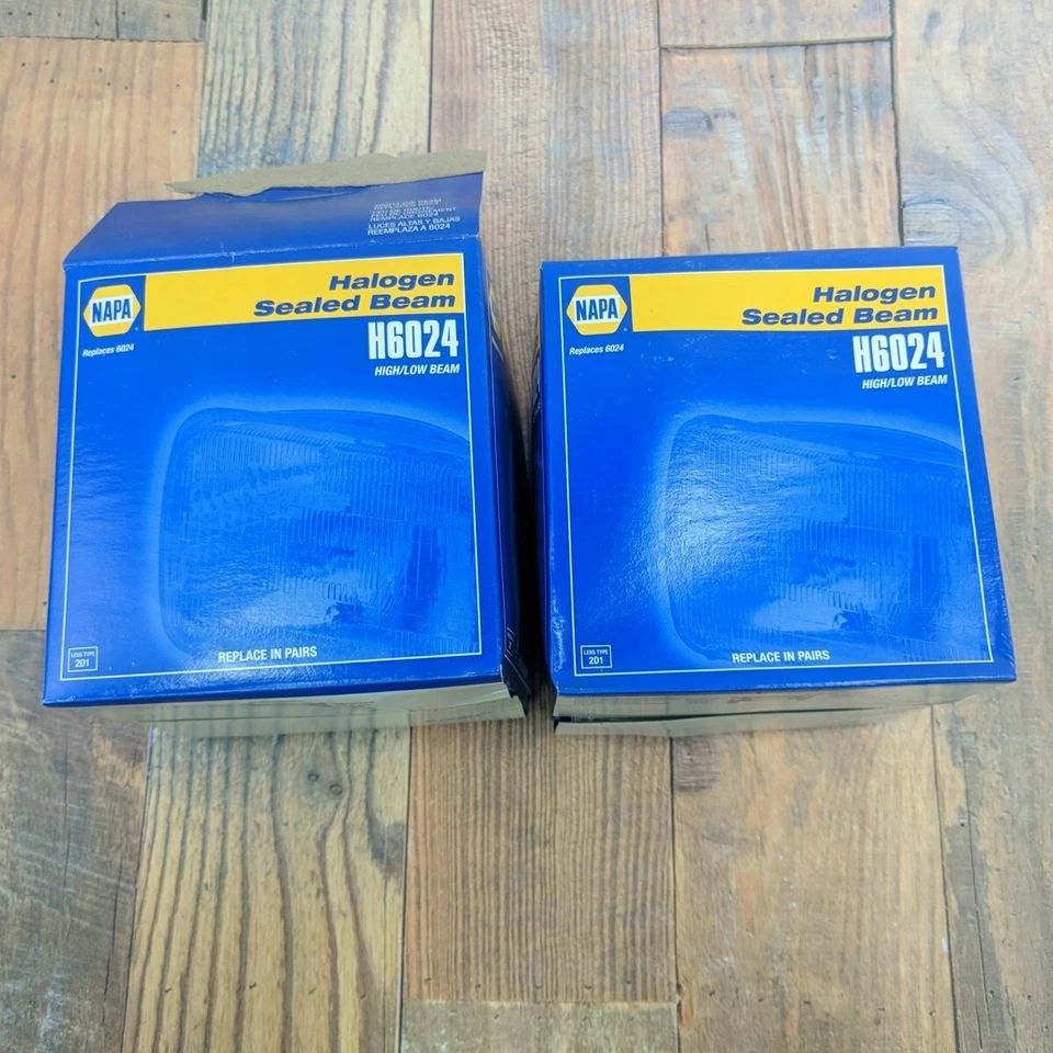 2x Napa H6024 se adapta a faros halógenos redondos de 7 pulgadas de haz alto bajo sellado AMC Ford GM Foto 2 de 4