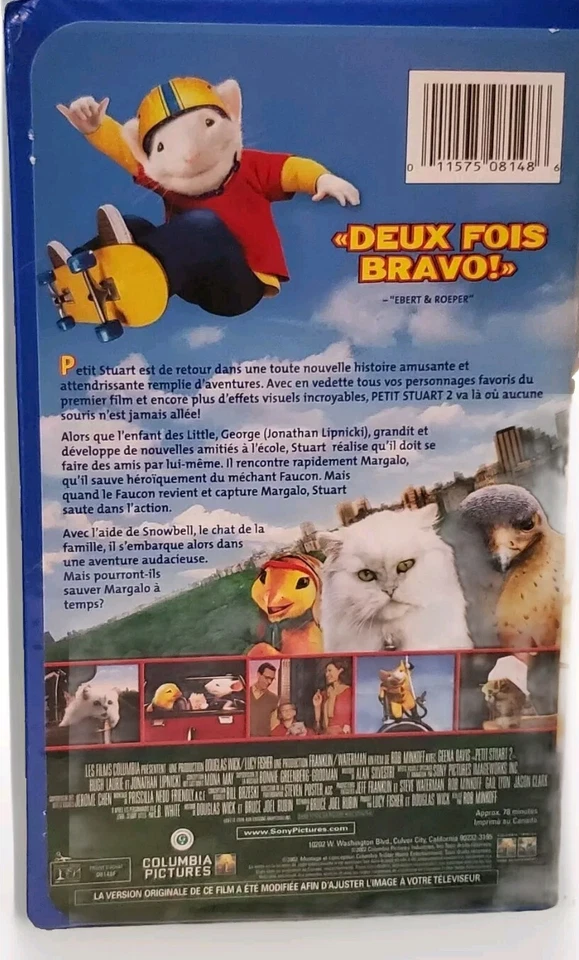 Petit Stuart 2,  Little Stuart, VHS French Movie - Image 2 of 3