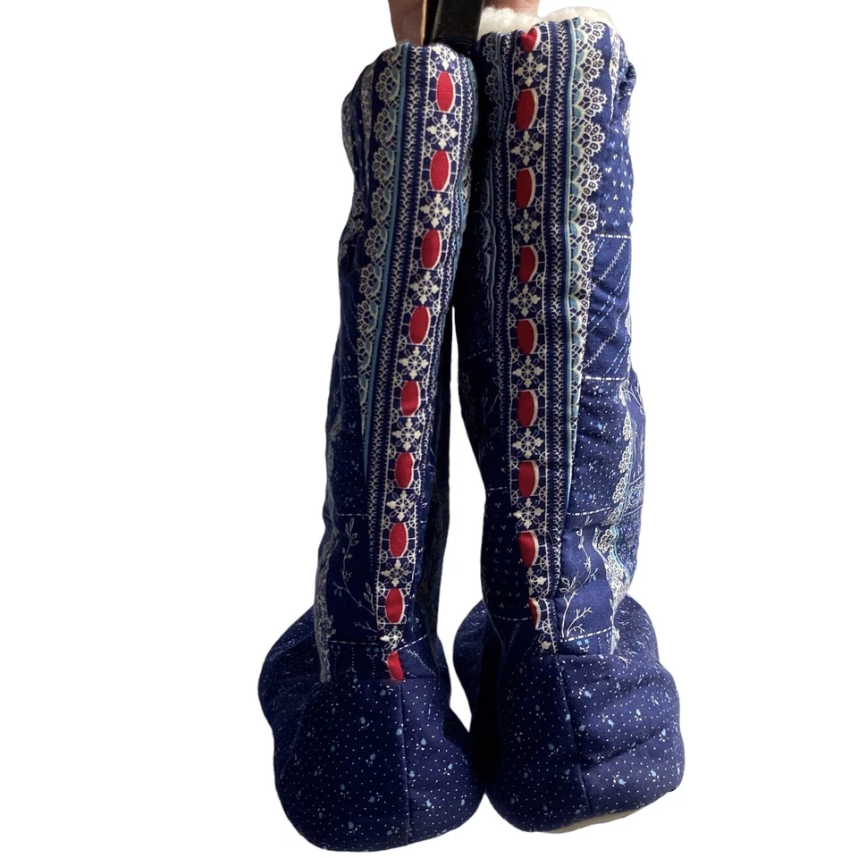 Винтажный DEARFOAMS Cat ботинок Bell тапочки размер маленький 5-6 синий сделано в США новый - Изображение 4 из 4