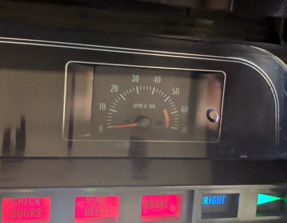 1969 1970 Chevrolet Impala Caprice Biscayne Kingswood Tachometer RPO Tach 70 69  - Image 2 of 4