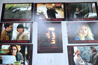 E334 8x Aushangfotos DAS GEHEIME FENSTER Johnny Depp /  Maria Bello