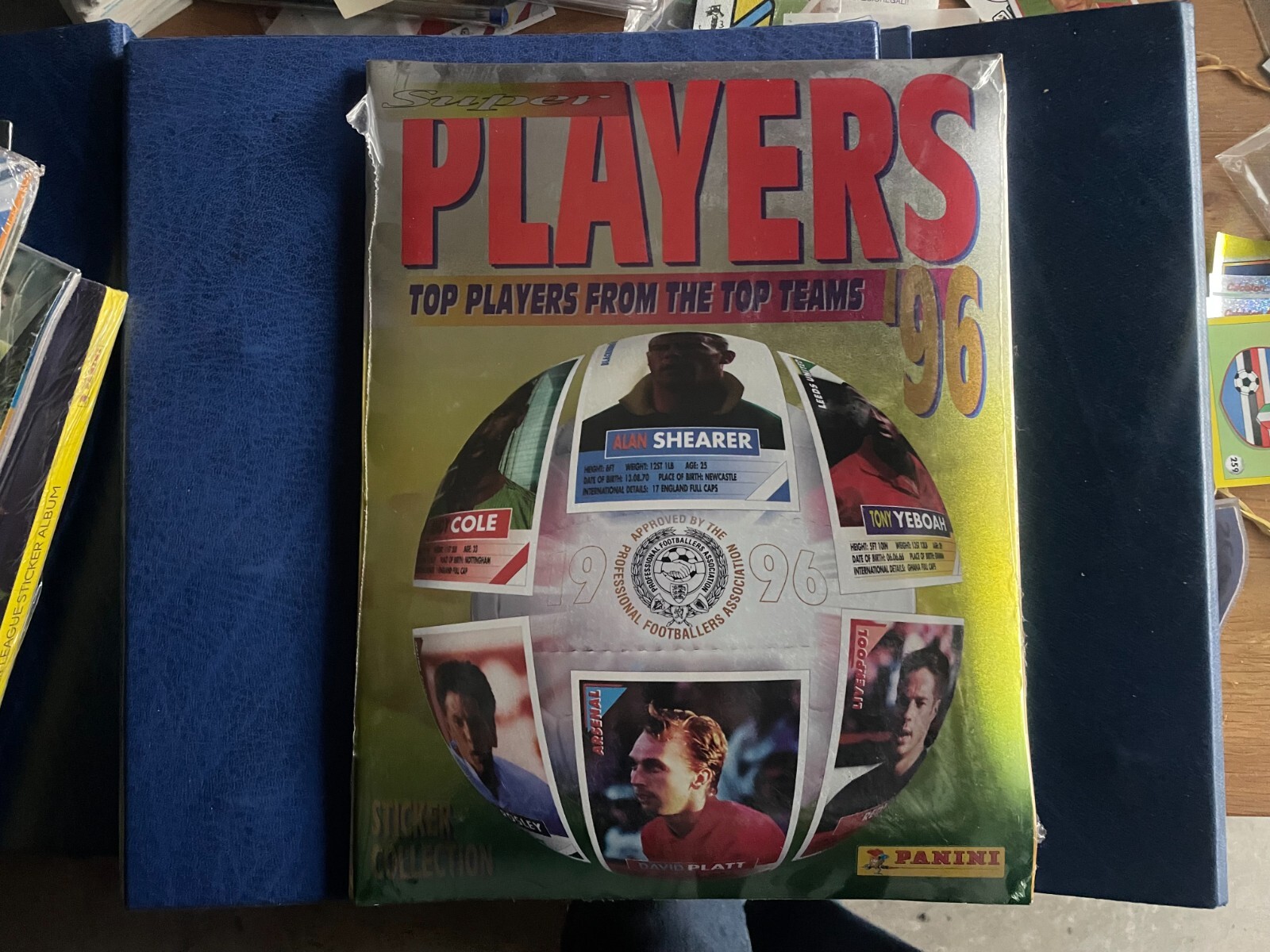 PANINI SEALED SEALED ALBUM + SET SUPER PLAYERS 96