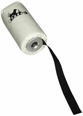 D.T. Systems 6'' Launcher Dummy, Bright White with Black Streamer